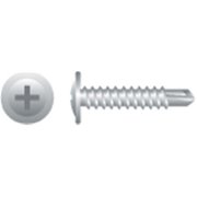 STRONG-POINT Self-Drilling Screw, #8-18 x 3 in, Zinc Plated Steel Truss Head Phillips Drive M95Z